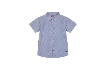 Πουκάμισο κοντομάνικο για αγόρι | ΜΠΛΕ