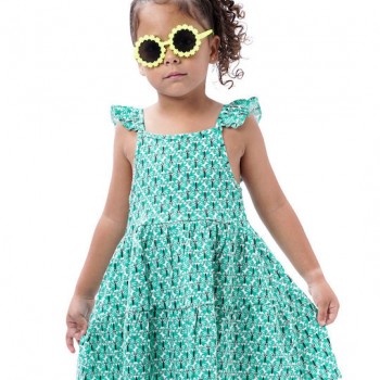 Παιδικό αμάνικο εμπριμέ φόρεμα για κορίτσι | ΕΜΠΡΙΜΕ