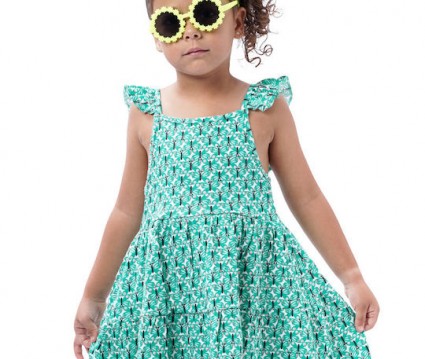 Παιδικό αμάνικο εμπριμέ φόρεμα για κορίτσι | ΕΜΠΡΙΜΕ