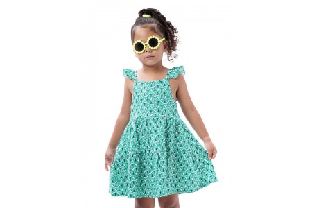 Παιδικό αμάνικο εμπριμέ φόρεμα για κορίτσι | ΕΜΠΡΙΜΕ