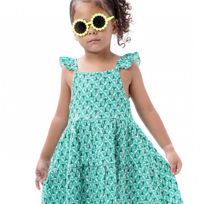 Παιδικό αμάνικο εμπριμέ φόρεμα για κορίτσι | ΕΜΠΡΙΜΕ