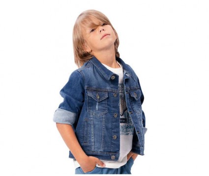 τζην μπουφάν με καταστροφές για αγόρι | ΜΠΛΕ ΤΖΗΝ