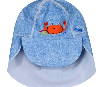 Παιδικό καπέλο κάβουρας με αντηλιακή προστασία για αγόρι | ΜΠΛΕ