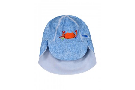 Παιδικό καπέλο κάβουρας με αντηλιακή προστασία για αγόρι | ΜΠΛΕ