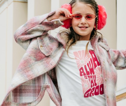 Καρώ πουκάμισο μπουφάν για κορίτσι | ΚΑΡΡΩ