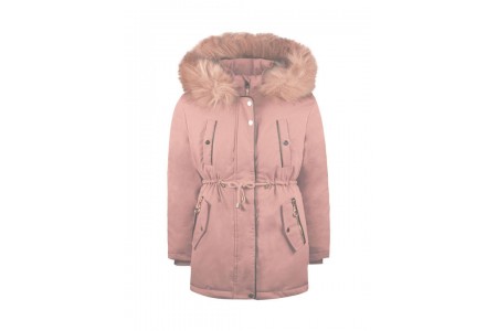 Μπουφάν με κουκούλα για κορίτσι-ροζ