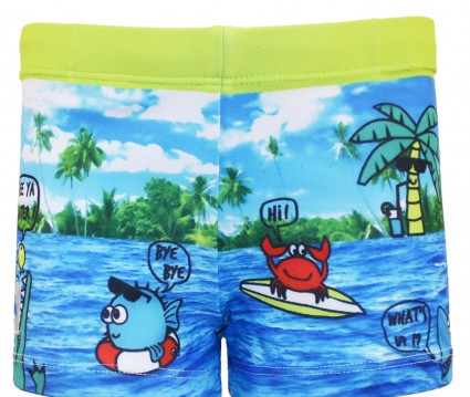 Μαγιώ τύπου μπόξερ με εμπριμέ μοτίβο