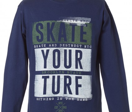 Μπλούζα με τύπωμα   ΑΓΟΡΙ  ΙΝΤΙΓΚΟ