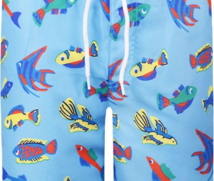 Μαγιώ/Βερμούδα με τύπωμα ψαράκια