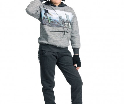 Φόρμα παντελόνι και μπλούζα με τύπωμα  