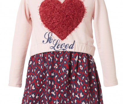 ΦΟΡΕΜΑ ΒΕΒΕ  ΕΜΠΡΙΜΕ με σχέδιο γούνινη καρδιά