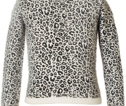 Πουλόβερ με animal print  ΚΟΡΙΤΣΙ   ΕΜΠΡΙΜΕ